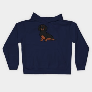 Black and Tan Dachshund Kids Hoodie